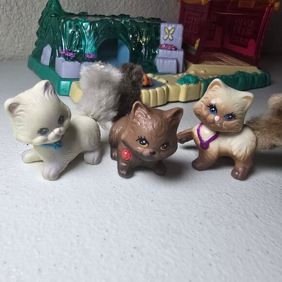 Vintage Kenner Littlest Pet Shop Sparkling Pond Water Garden Kitties 1995 WORKS - Picture 6 of 11